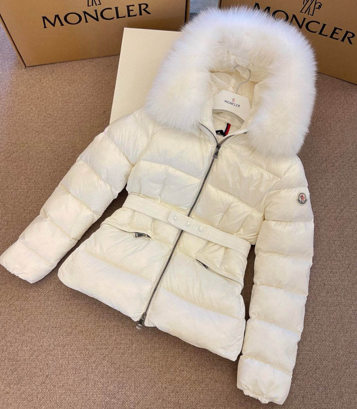 M Fur Trim Puffer