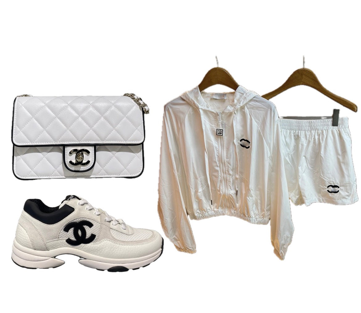 CC Shorts Set + Shoes + Bag Set